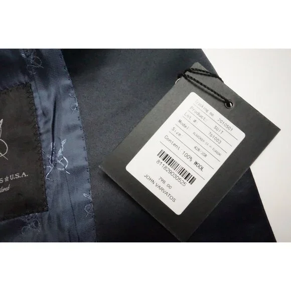 John Varvatos Navy Blue Bleecker St Tuxedo Jacket Sz 42RBrand New